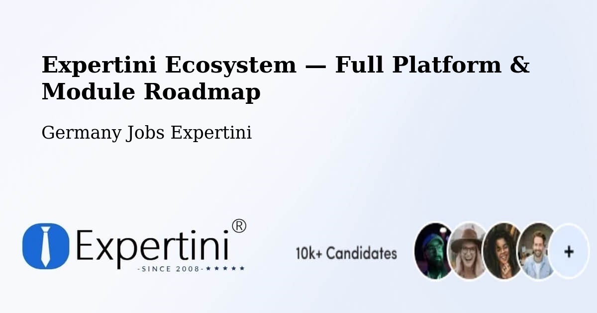 Expertini Ecosystem — Full Platform & Module Roadmap – Hameln