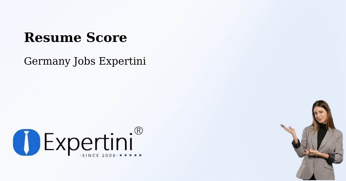 Resume Score & Job Description Match Tool – Hameln - Germany Jobs Expertini